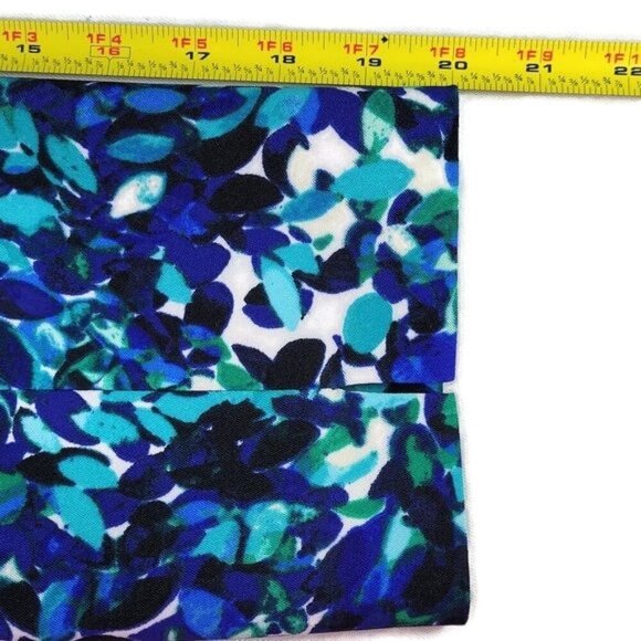 Le Suit Blazer Women Size 18 Black Blue Navy Aqua White Flap Pockets Notch Lined - Picture 10 of 11